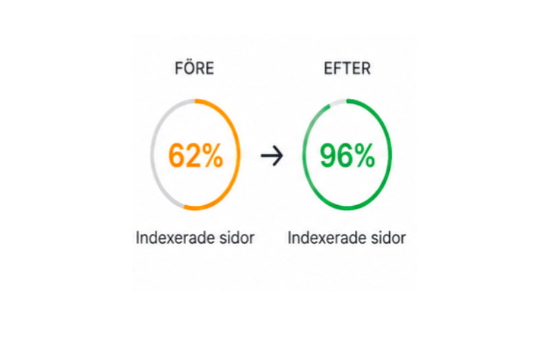 Indexerade sidor och förbättrad synlighet i sökmotorer